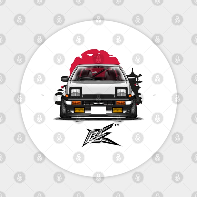 toyota ae86 trueno panda Magnet by naquash